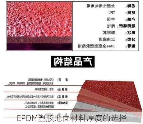 EPDM塑胶地面材料厚度的选择