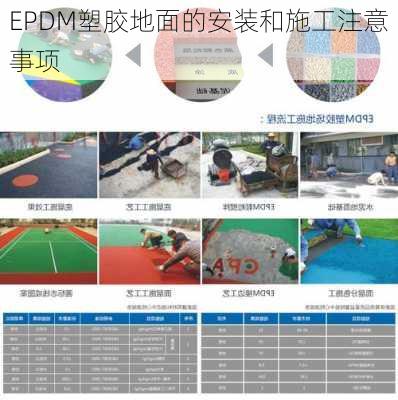 EPDM塑胶地面的安装和施工注意事项