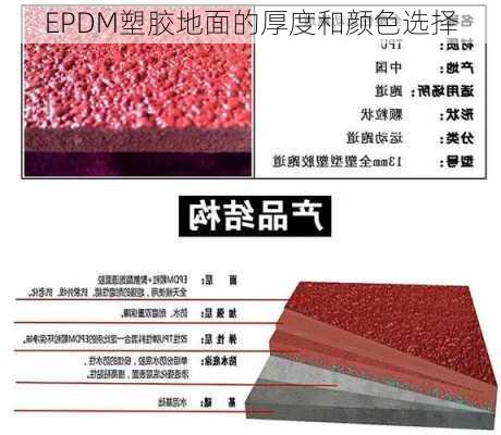 EPDM塑胶地面的厚度和颜色选择